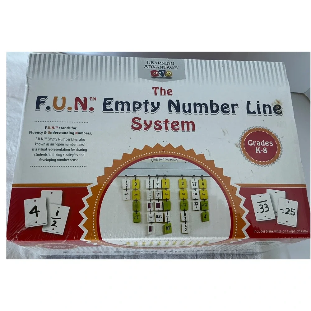 Learning Advantage F.U.N. Empty Number Line System Math Manipulative Grades‎ K-8